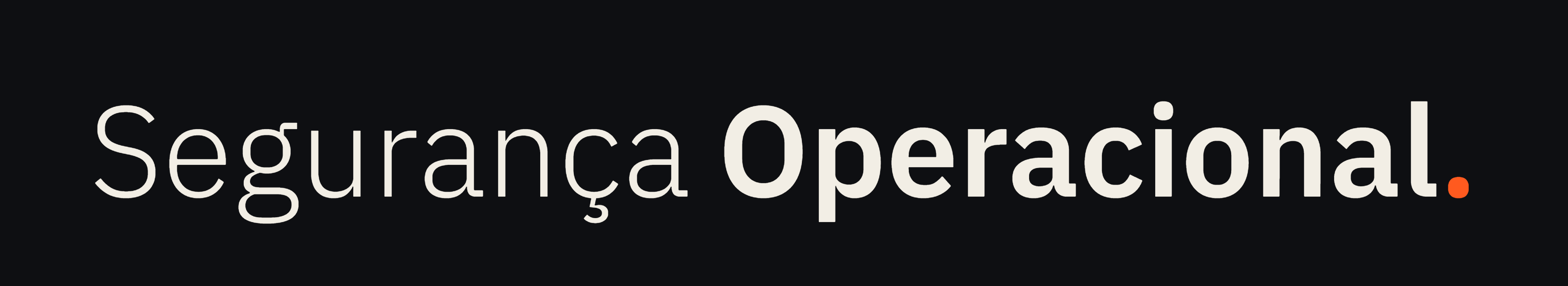 Segurança Operacional